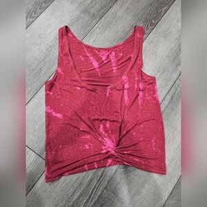 Tiedye Knotted Tank Top